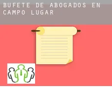 Bufete de abogados en  Campo Lugar